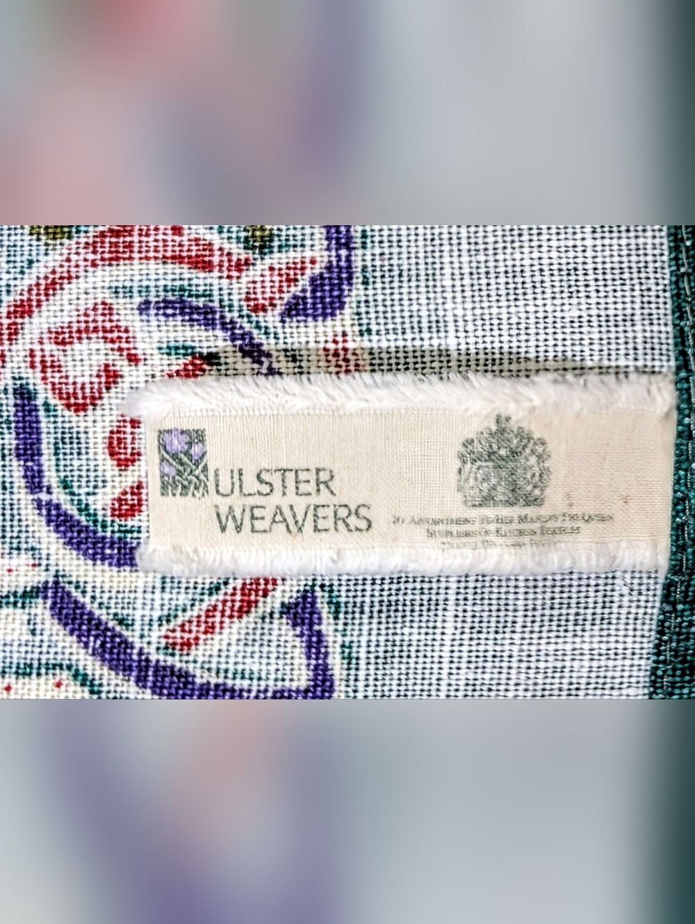 Vintage Ulster Weavers Irish Linen Tea Towel Textiles < Celtic Knot Pattern > - Picture 2 of 8